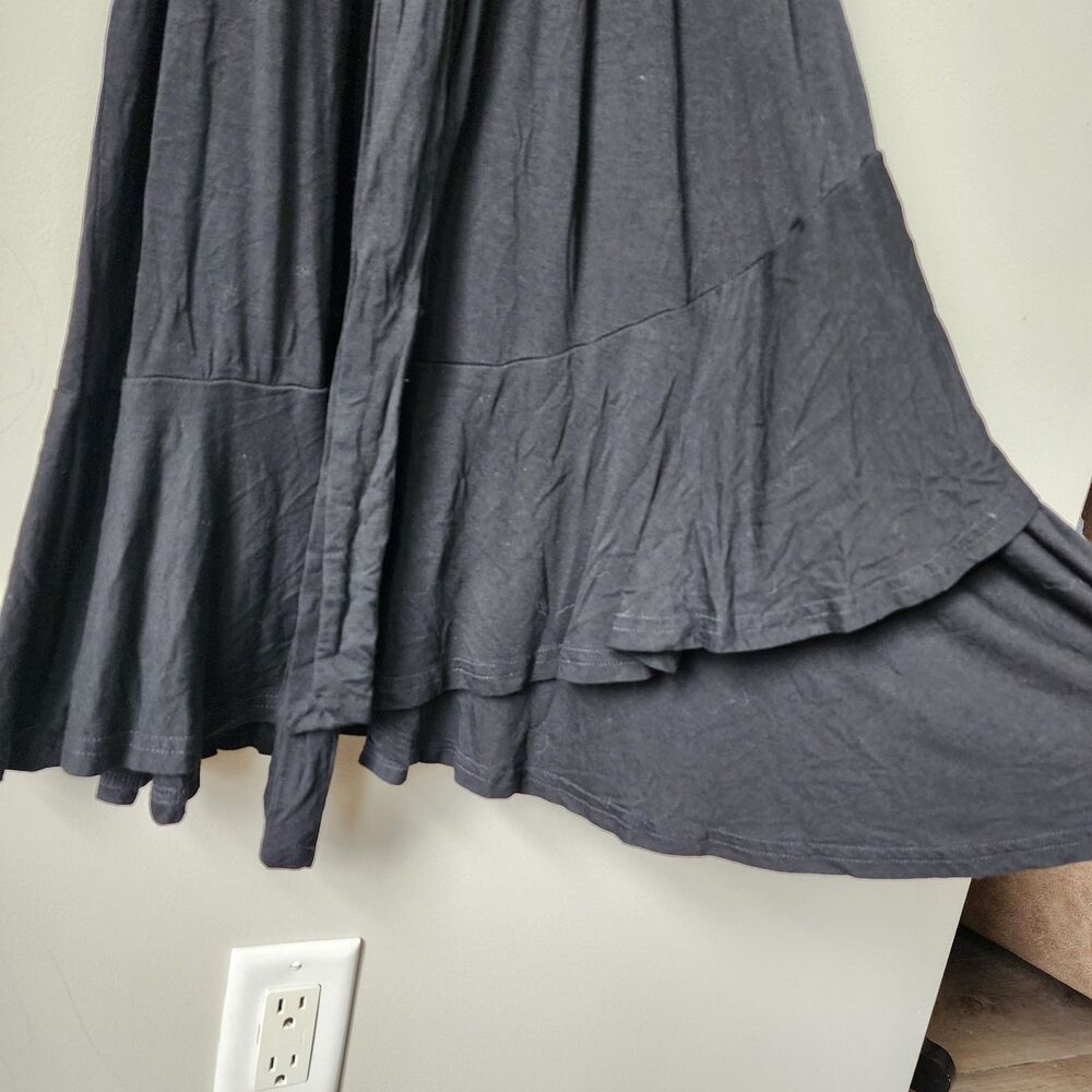 Levaca (L) Black Casual Women's Belted Midi - Picture 3 of 4